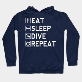 Eat Sleep Dive Repeat Hoodie